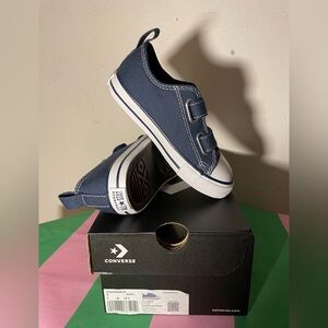 Converse Kids Dark Blue Velcro Sneakers
